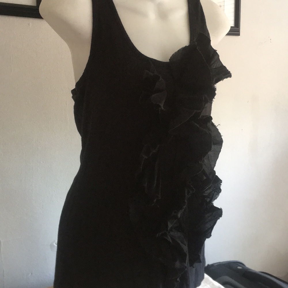 Black Decorative Tank with Racerback size Small